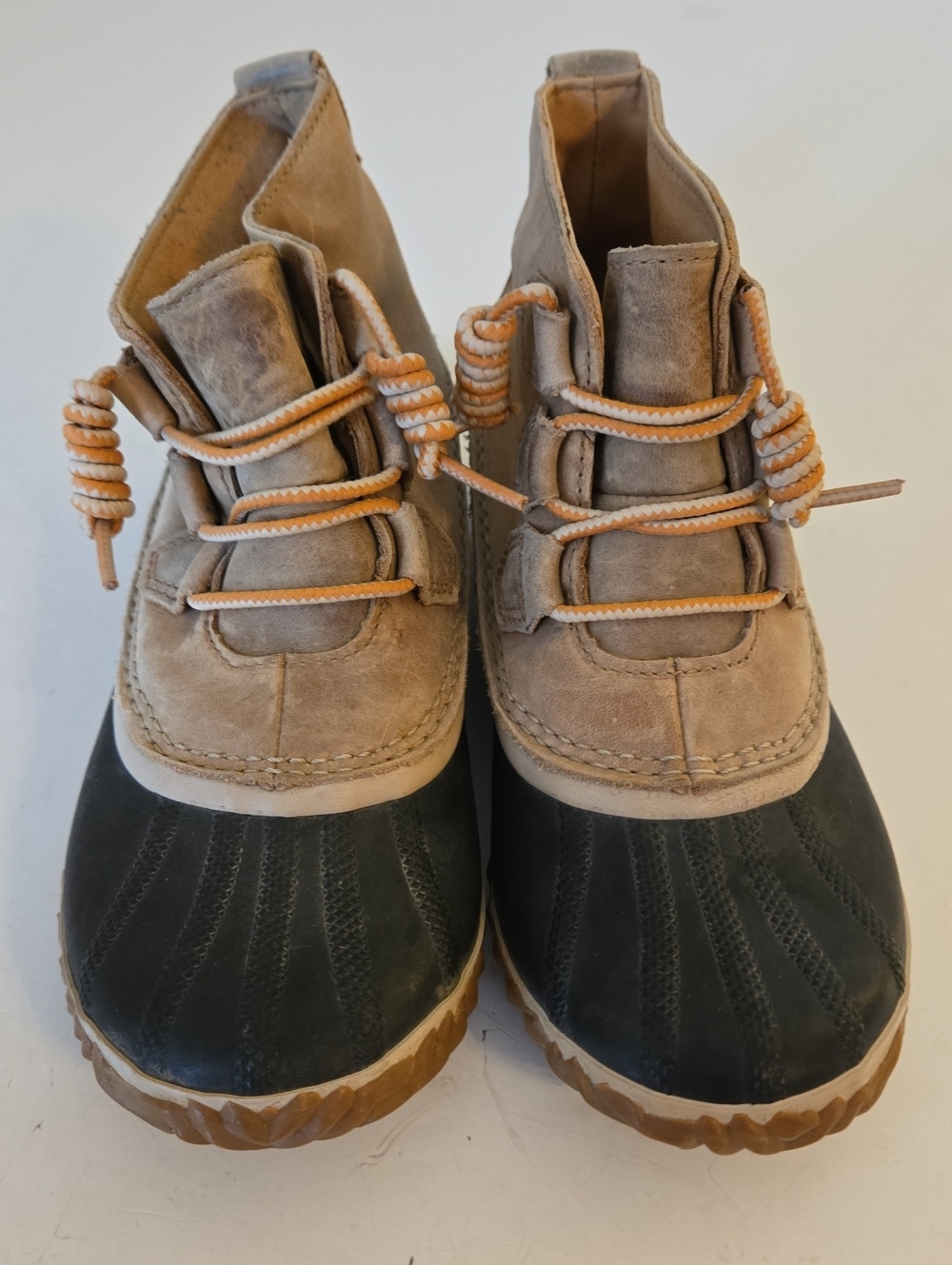 Sorel Tan and Black‎ Waterproof Duck Boots Size 7.5
